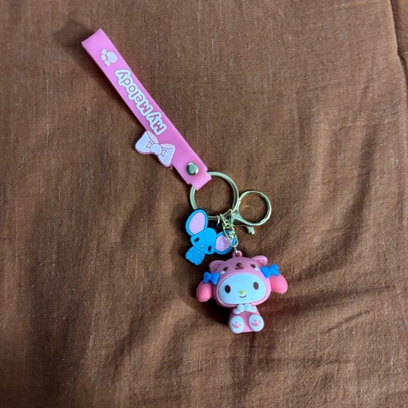 Pink My Melody Keychain and Bag Clip - Picture 3 of 3
